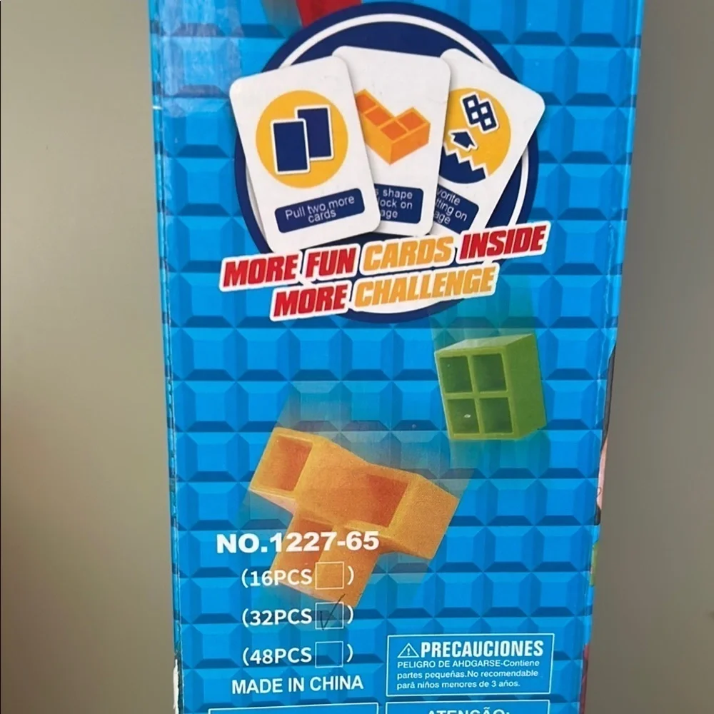 Blue and Red Building Blocks Set for Creative Play